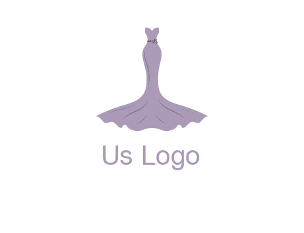 bride strapless long dress logo