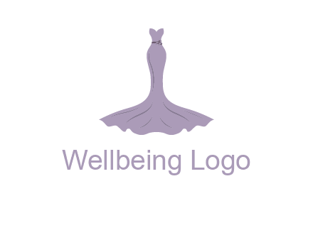 bride strapless long dress logo