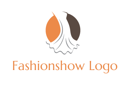 girl weeding dress inside the circle logo