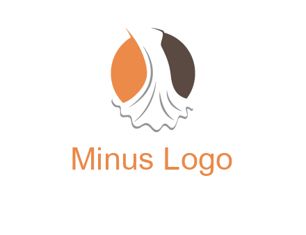 girl weeding dress inside the circle logo