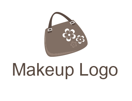 ladies hand purse incorporate with flower logo