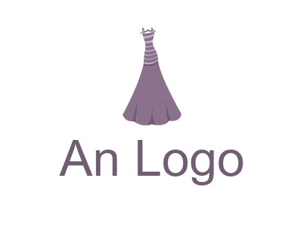 modern girl cloth with stripe logo