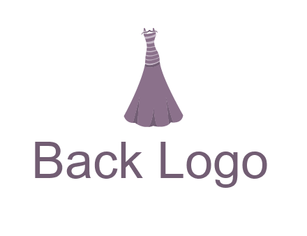 modern girl cloth with stripe logo