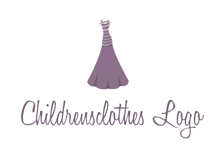 modern girl cloth with stripe logo