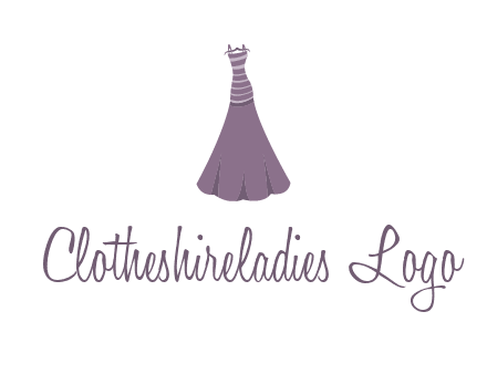 modern girl cloth with stripe logo