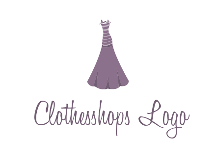 modern girl cloth with stripe logo