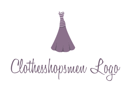 modern girl cloth with stripe logo