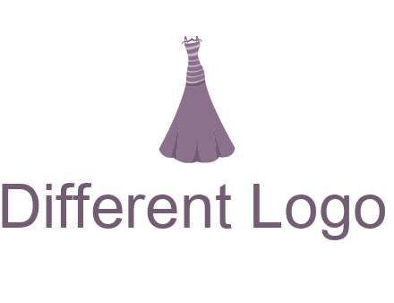 modern girl cloth with stripe logo