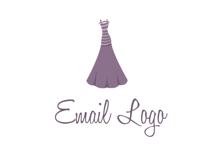 modern girl cloth with stripe logo