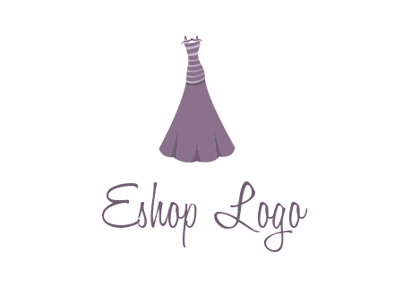 modern girl cloth with stripe logo