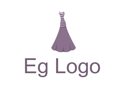 modern girl cloth with stripe logo