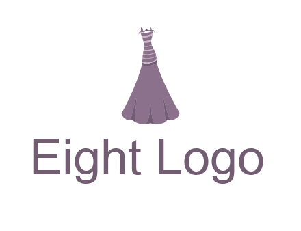 modern girl cloth with stripe logo