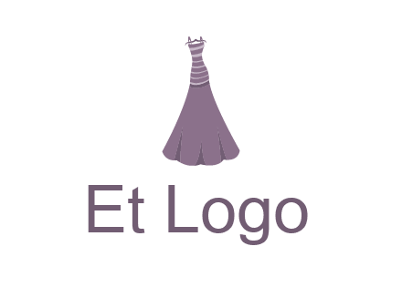 modern girl cloth with stripe logo