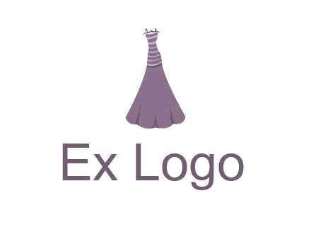 modern girl cloth with stripe logo