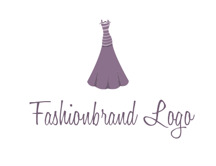 modern girl cloth with stripe logo