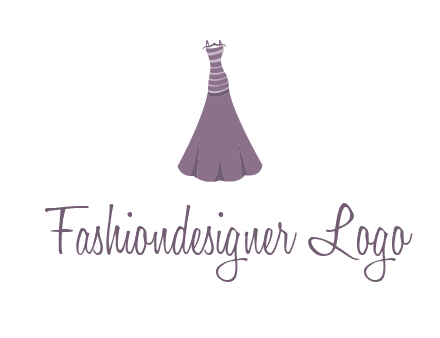 modern girl cloth with stripe logo