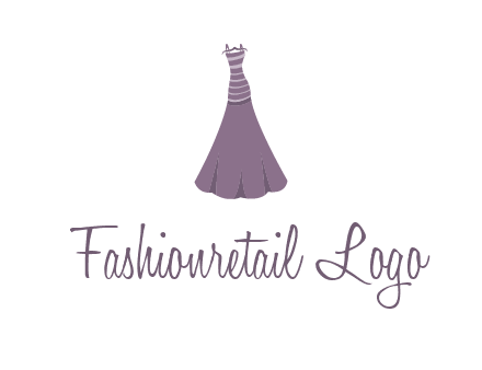 modern girl cloth with stripe logo