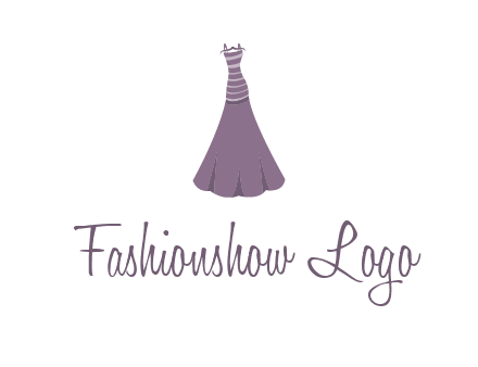 modern girl cloth with stripe logo