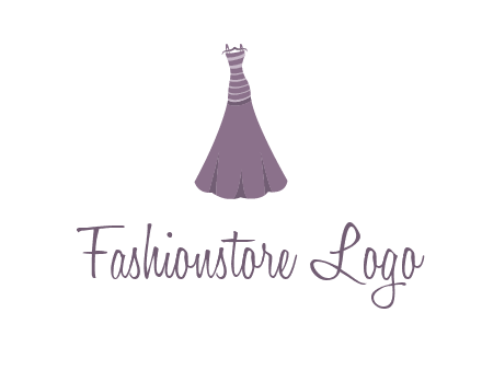 modern girl cloth with stripe logo