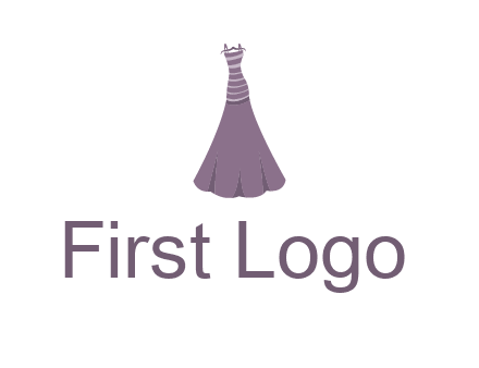 modern girl cloth with stripe logo