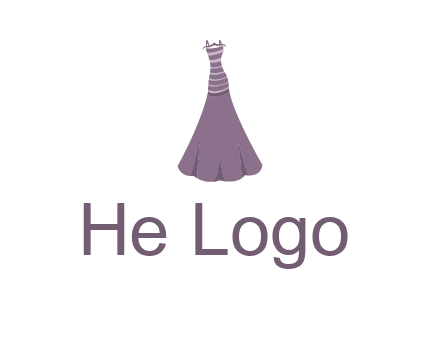 modern girl cloth with stripe logo