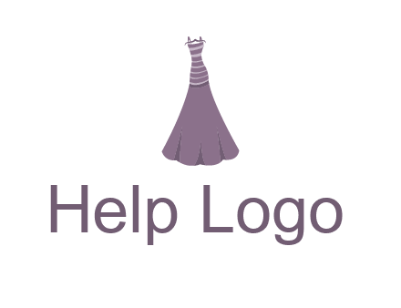 modern girl cloth with stripe logo