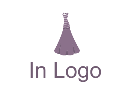 modern girl cloth with stripe logo