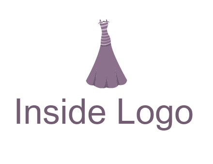 modern girl cloth with stripe logo