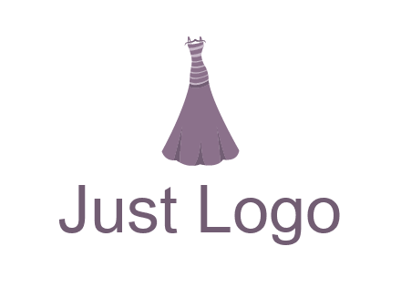 modern girl cloth with stripe logo