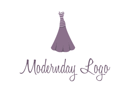 modern girl cloth with stripe logo