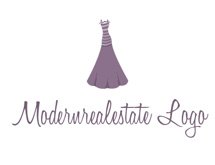 modern girl cloth with stripe logo