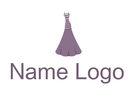 modern girl cloth with stripe logo