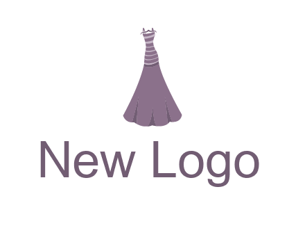 modern girl cloth with stripe logo
