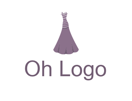 modern girl cloth with stripe logo