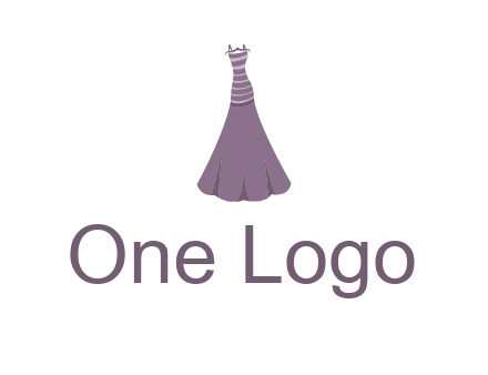 modern girl cloth with stripe logo