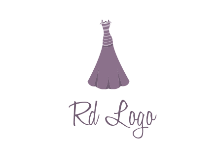 modern girl cloth with stripe logo