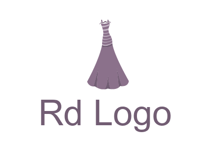 modern girl cloth with stripe logo