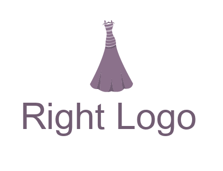 modern girl cloth with stripe logo
