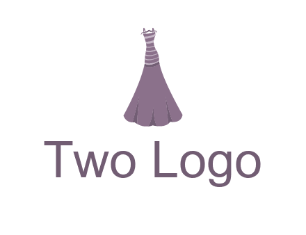modern girl cloth with stripe logo