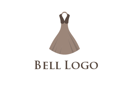 fashionable girl dress logo