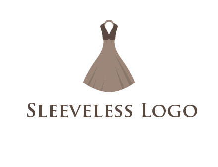 fashionable girl dress logo