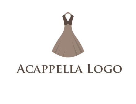 fashionable girl dress logo