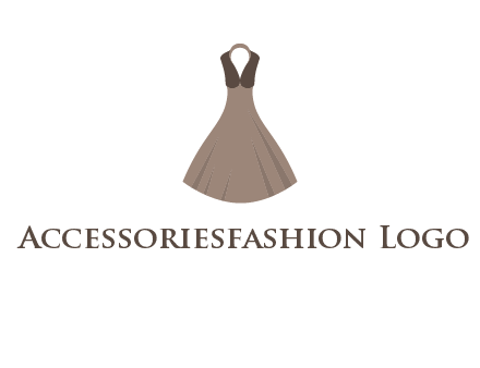 fashionable girl dress logo