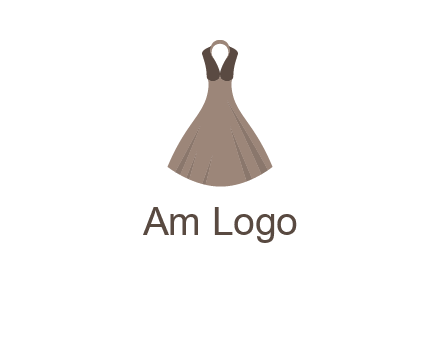fashionable girl dress logo