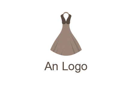 fashionable girl dress logo