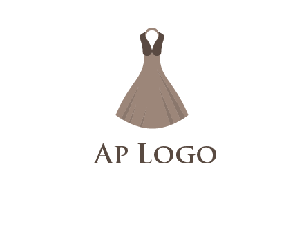 fashionable girl dress logo