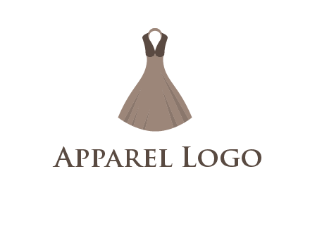 fashionable girl dress logo