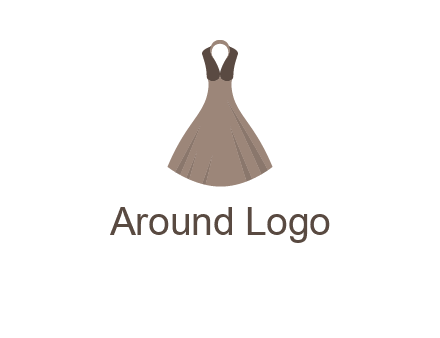 fashionable girl dress logo