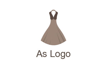 fashionable girl dress logo