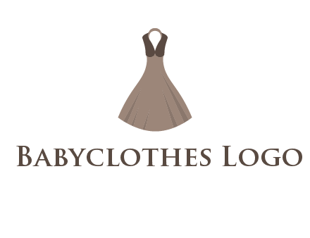 fashionable girl dress logo